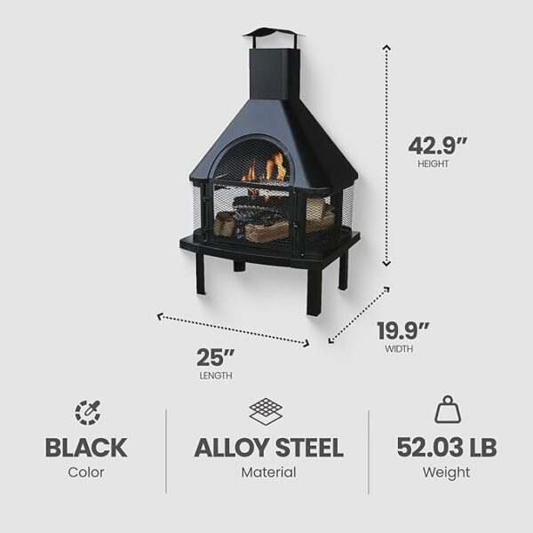 Wood Burning Fireplace - Image 3